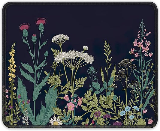 Auhoahsil Mouse Pad, 12 x 10 in Flower Theme Computer Mouse Pad by Auhoahsil