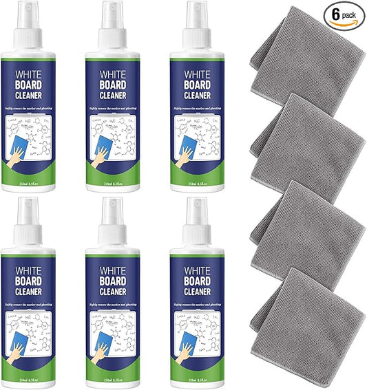 Dansib 6 Pack Whiteboard Cleaner Spray 8.5oz Dry Erase Board Cleaner by Dansib