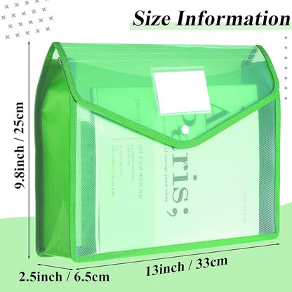 Epakh 10 Pieces Plastic File Folders Envelope Expanding File Wallet Organizer - Image 2
