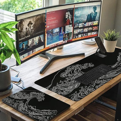 iCasso Mousepad, Gaming Mouse Pad, XXL Large Desk Mat, Big Rubber Base Mouse Mat - Image 7