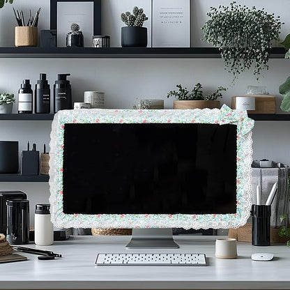 Kingshion 24-inch Cute Lace Fabric Monitor Cover - Image 5
