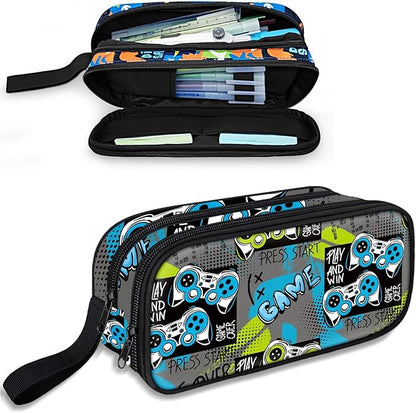 Fitvc Large Pencil Case for Boys, Gamer Boys Pencil Pouch for Kids Teens School by FITVC