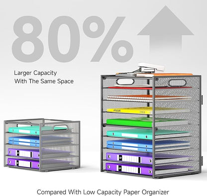 Cawukege 9 Tier Paper Organizer - Image 3