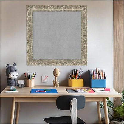 Amanti Art Silver Framed Magnetic Board 24x24 Medium Vision Board - Image 5