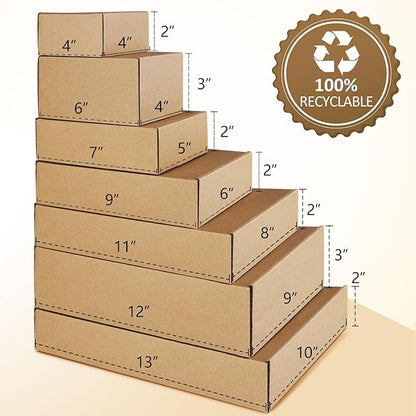 Eupako 11x8x2" Brown Shipping Boxes Corrugated Box Mailers 20 Pack Cardboard - Image 7