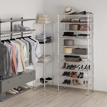 Regal Altair 18" Deep x 36" Wide x 86" Height Wire Shelving Kit | 10-Tier | NSF - Image 4