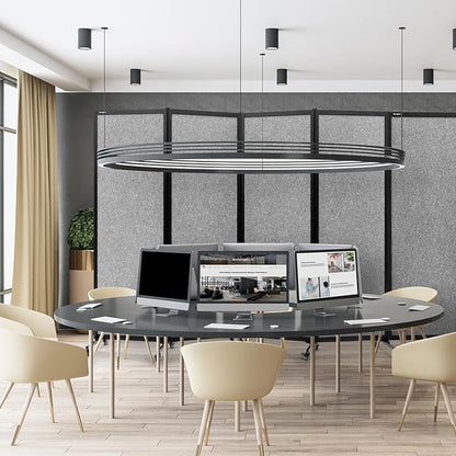 Upgrade Version Room Partition and Divider, Freestanding Rolling Dividers - Image 5