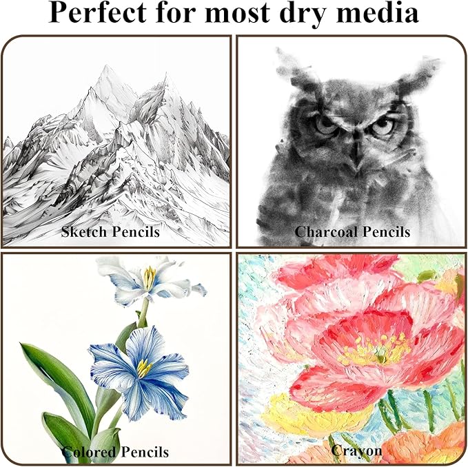 8" x 10" Sketch Book, 100 Sheets Hardcover Sketchbook, 68 lb/100gsm Drawing - Image 5