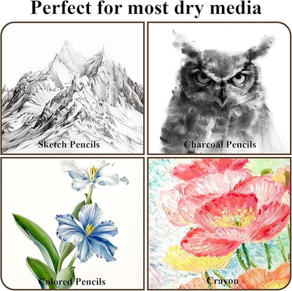 8" x 10" Sketch Book, 100 Sheets Hardcover Sketchbook, 68 lb/100gsm Drawing - Image 5