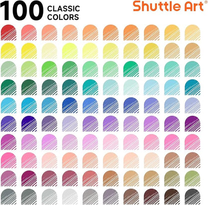 Shuttle Art Fineliner Colored Pens, 100 Colors 0.38mm Fine Point Pens - Image 2