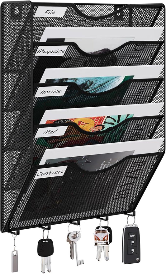 EasyPAG 5 Pocket Mesh Wall File Organizer by EasyPAG