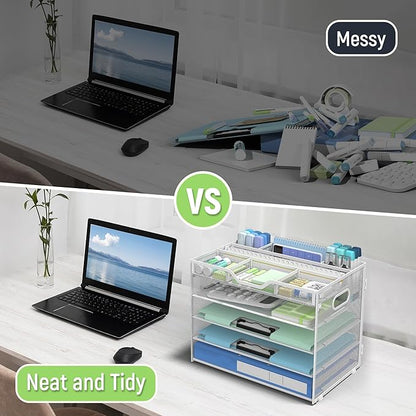 Docnest 5 Tier Mesh Desk Organizer- Letter Tray - Image 2