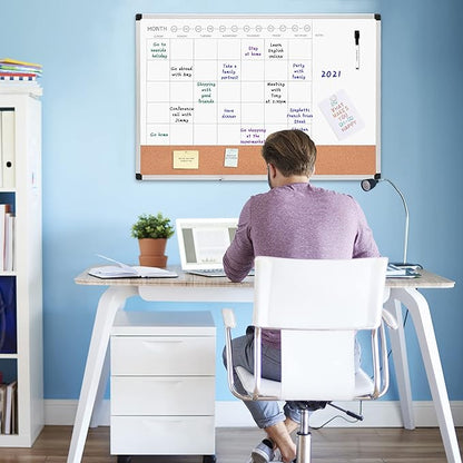 Amazon Basics 24" x 36" Monthly Whiteboard Calendar - Image 5