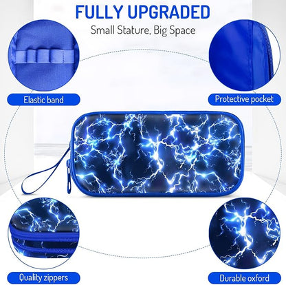 Fitvc Large Pencil Case for Boys, Lightning Boys Pencil Pouch for Kids Teens - Image 2