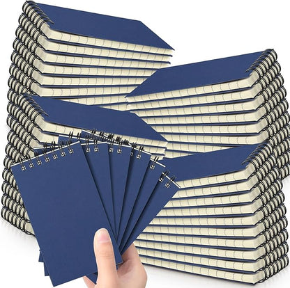 Tenceur 54 Pcs Pocket Notebook Bulk Small 3x5 Inch Spiral Notepads Mini Top by Tenceur