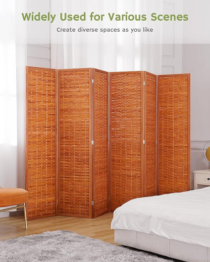 JOSTYLE 6ft Folding Privacy Screens 6-Panel Freestanding Room Dividers - Image 4