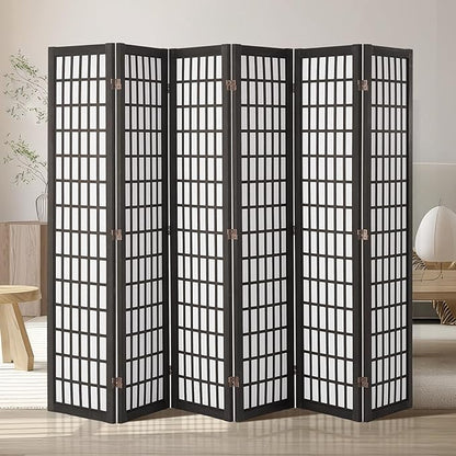 VEVOR Room Divider, 6 Panel Japanese Room Divider, Folding Privacy Screen Indoor by VEVOR