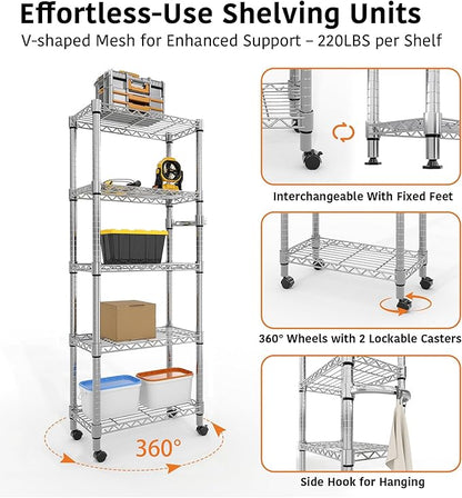 Metal Storage Shelves 5 Tier - Image 5