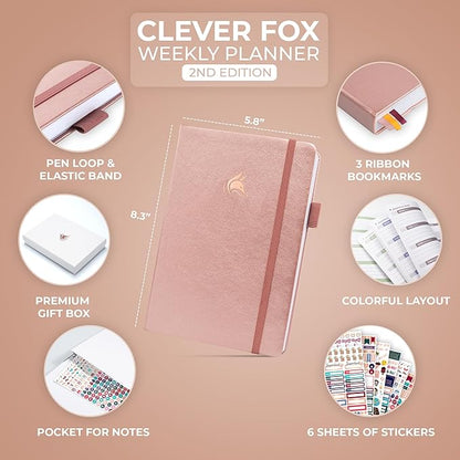 Clever Fox Planner 2nd Edition – Colorful Weekly & Monthly Goal Planner - Image 2