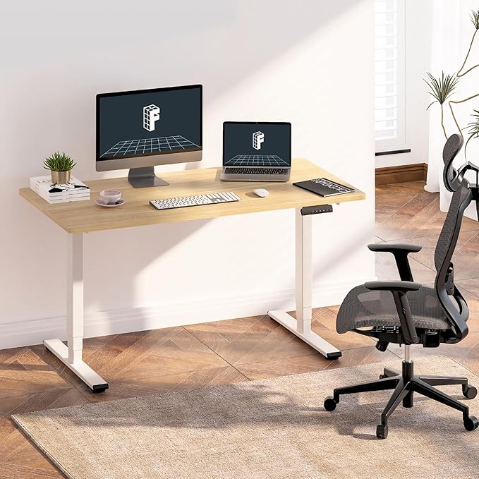 FLEXISPOT E6 3-Stage Dual Motor 60 x 24 Electric Standing Desk Sit Stand Up Desk - Image 2