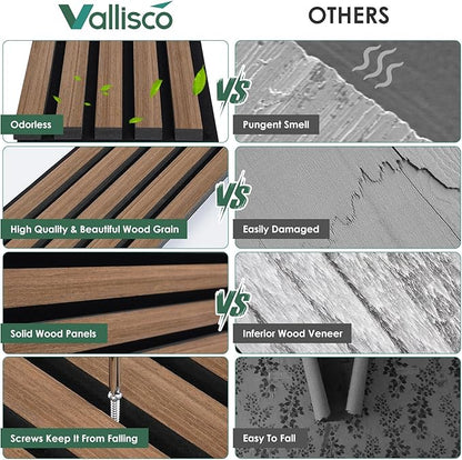 VallisCo 4-Piece Wood Slat Acoustic Panels - Image 7