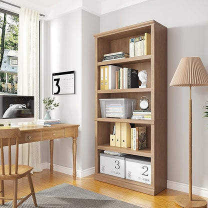 Bevfint 70 in Tall Bookcase, 33 inch Wide Floor Standing Indoor Furniture - Image 5