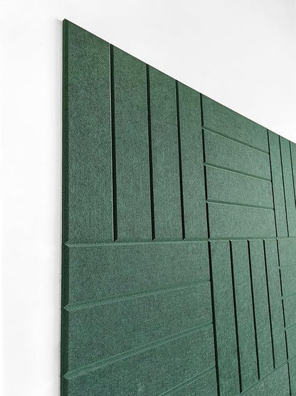 DECORITA Felt Bulletin Board Tiles | Modern Cork Board Alternative | Large Cork - Image 3