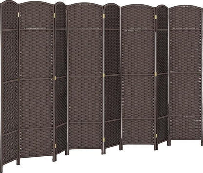 HOMCOM Room Divider, 8 Panel Folding Privacy Screen, 5.6' Tall Freestanding by HOMCOM
