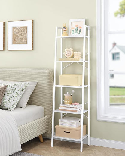 Hzuaneri Ladder Shelf, Bookshelf Bookcase, Freestanding Corner Storage Shelve - Image 7