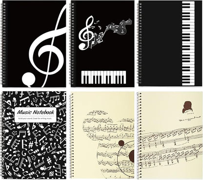 MAXCURY Blank Sheet Music Composition Manuscript Staff Paper Art Music Notebook - Image 5