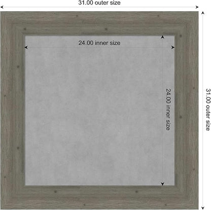 Amanti Art Grey Framed Magnetic Board 31x31 Medium Vision Board - Image 4