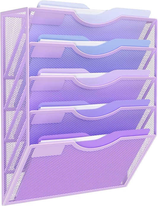Kuntine.B Wall File Organizer Office Hanging Magazine Holder Wall File Organizer by KuntineB
