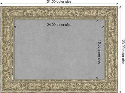 Amanti Art Silver Framed Magnetic Board 23x31 Medium Vision Board - Image 2