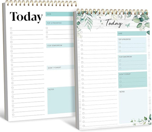 2 To Do List Notepads, Daily Planner Notebook by Gethelud