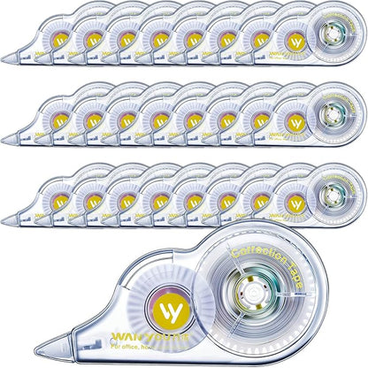 Lewtemi 60 Pcs White Correction Tape Bulk, 39.4 ft Wrong out Tear Resistant by Lewtemi