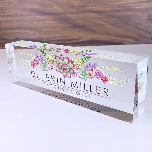 Artblox Office Desk Name Plate Personalized | Custom Name Plates by Artblox