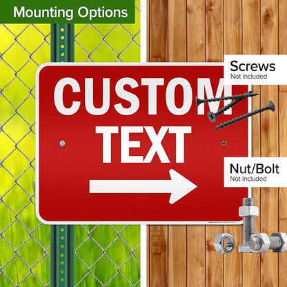 Custom Arrow, Custom Directional Sign, Right Arrow, 18x24 Inches, 3M EGP - Image 5