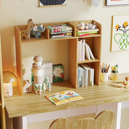 Tangkula Desktop Bookshelf, Countertop Storage Hutch - Image 5