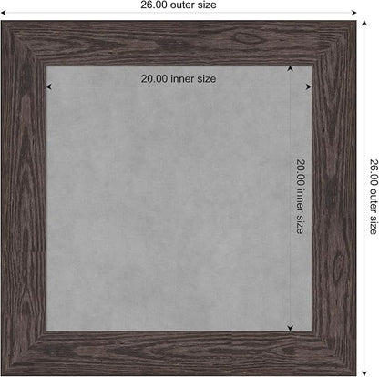 Amanti Art Black Framed Magnetic Board 26x26 Medium Vision Board - Image 3