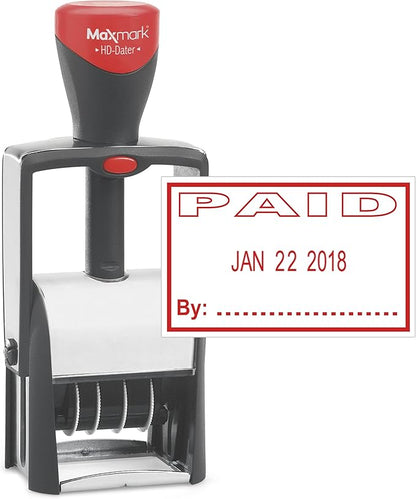 MaxMark Heavy Duty Self Inking Date Stamp by Maxmark