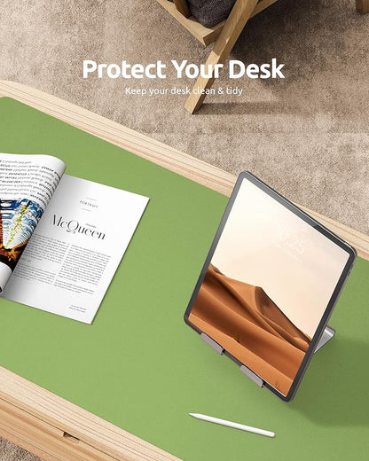 YSAGi Leather Desk Protector, Office Mat, Large Mouse Mat, Non-Slip PU Leather - Image 7