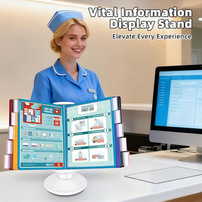Antner 10-Pocket Desktop Reference & Display System - Image 6