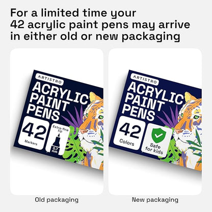 ARTISTRO 42 Acrylic Paint Pens, Art Set Acrylic Markers - Image 7