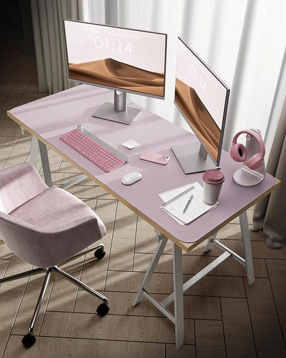 YSAGi Leather Desk Pad Protector, Office Desk Mat, Large Mouse Pad, Non-Slip PU - Image 2