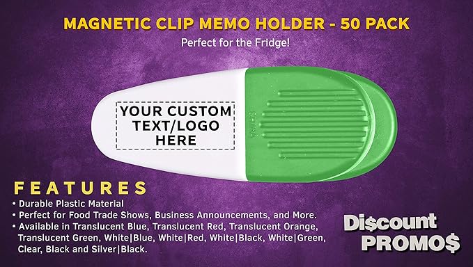 50 Magnetic Memo Holders Set - Image 2