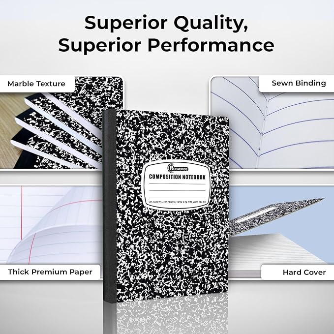 Rosmonde 2000 Pack Composition Notebooks Bulk, Wide Ruled, Full Pallet of - Image 2