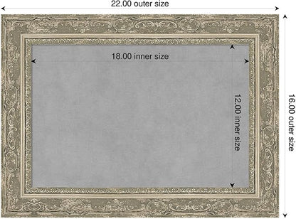 Amanti Art Silver Framed Magnetic Board 16x22 Small Vision Board - Image 2