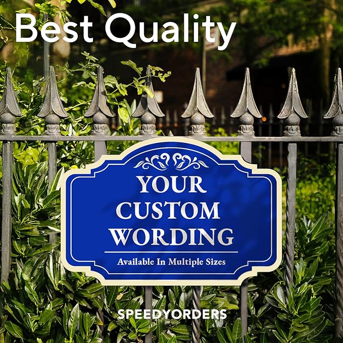 Custom Decorative Outdoor Metal Sign, Personalized Aluminum Driveway Sign - Image 7