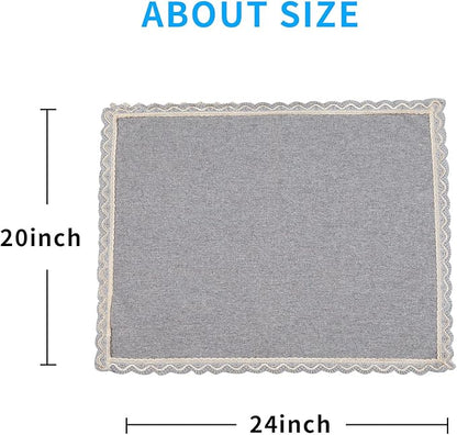 MINJIATEX Couch arm Covers, Non-Slip lace Sofa arm Covers Set of 2 Washable - Image 7