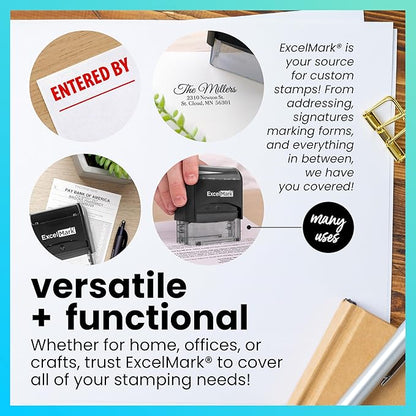 ExcelMark Custom Stamp – Clear & Crisp Impressions – Personalized Self-Inking - Image 8